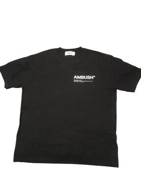 AMBUSH Black Logo Cotton T-Shirt